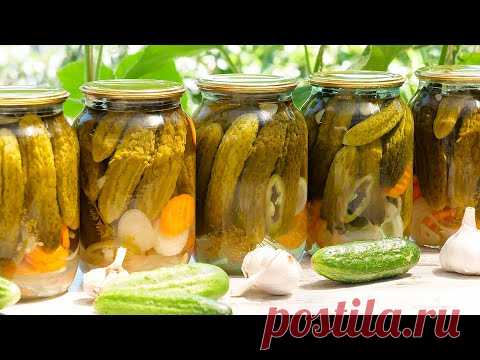 🥒ЛУЧШИЕ маринованные огурцы на зиму! Очень вкусные и хрустящие! Самый простой рецепт огурцов!