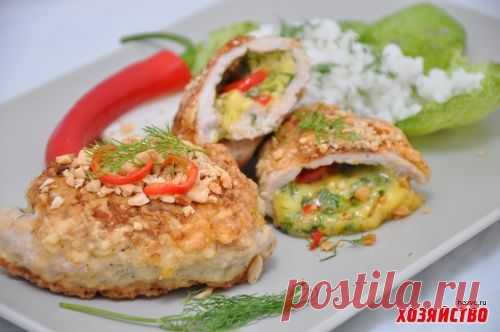 Сочные мясные конвертики с зеленью