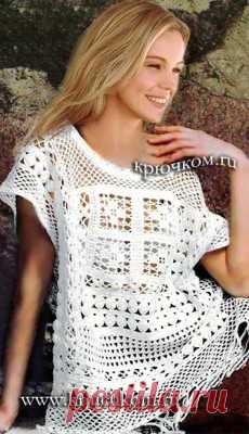 Вязаные крючком кофточки. Схемы вязания кофточки с описанием. Более 15 схем кофточек бесплатно