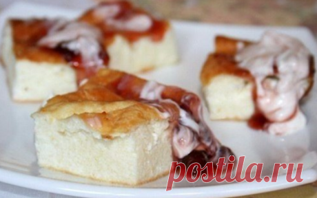 Одна польза и никакого вреда: Фантастически вкусная творожная запеканка - Fav0rit77.ru Ингредиенты: 250 г творога 1 ст. ложка сахара 0.5 чайной ложки соли...