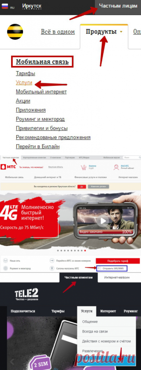 Отправить смс через интернет без регистрации