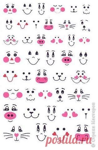 Как нарисовать мордочку кукле