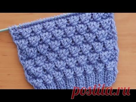 Красивый узор спицами для джемпера, пуловера, свитера, туники.