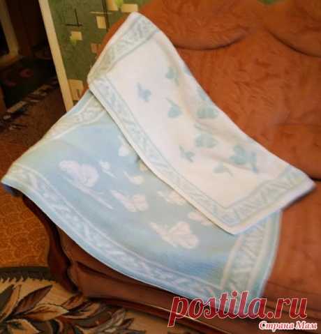 Плед с бабочками двухсторонним жаккардом - Вязание - Страна Мам