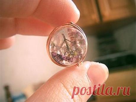 Даруем цветам вечную жизнь. Или делаем кабошон своими руками - Ярмарка Мастеров - ручная работа, handmade