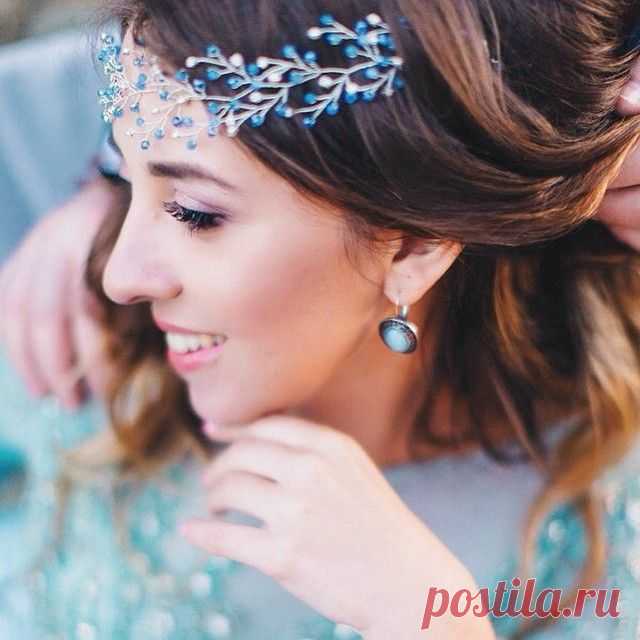 Нежная и яркая @annabamm с веночком #olgadelice . #olgadelice_bride
