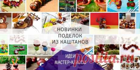 Поделки из каштанов своими руками для детей на тему осень