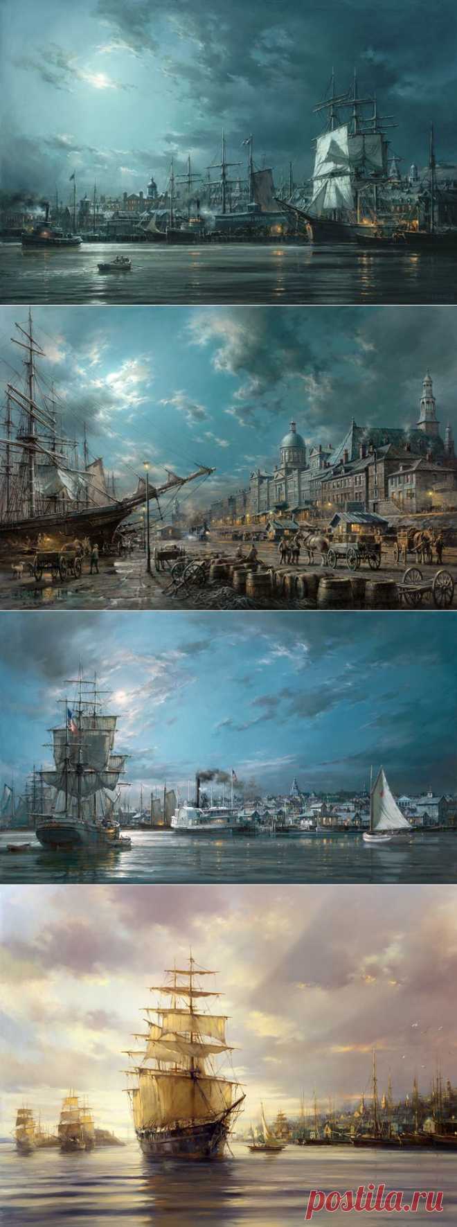 Художник - маринист Dusan Kadlec