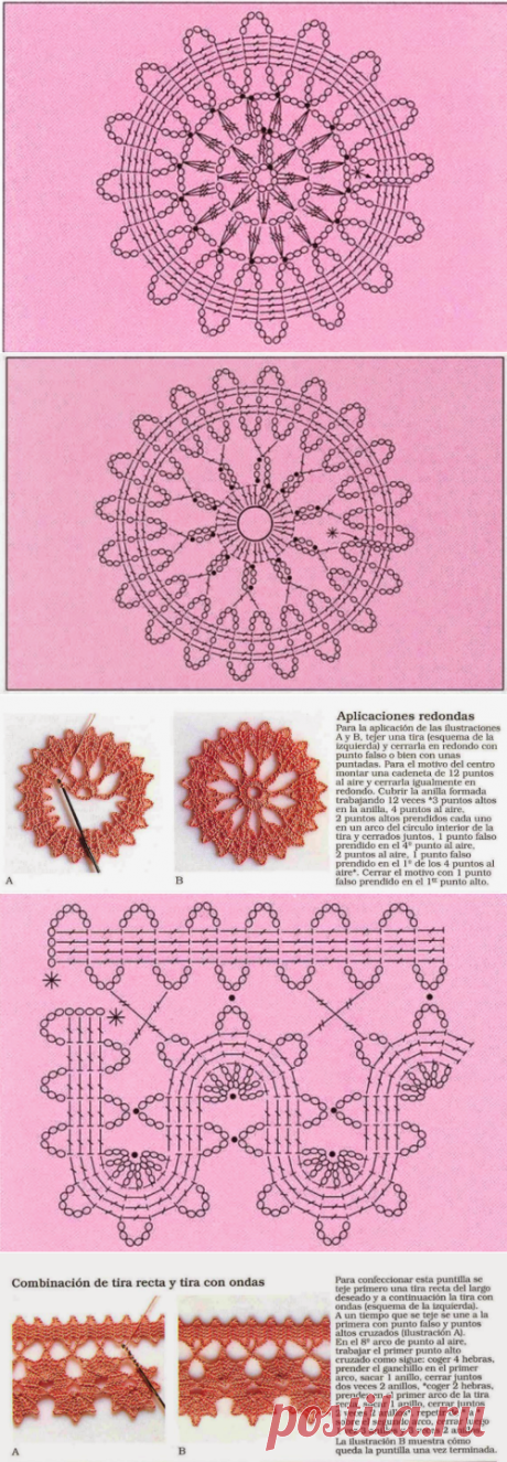 TRICO y CROCHET-madona-mía: Encaje de Brujas  A crochet con patrones de ganchillo,