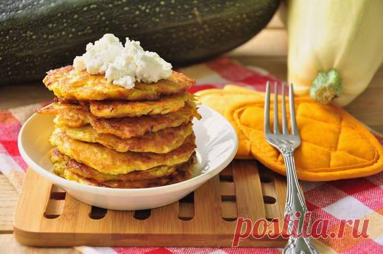 Оладьи из кабачков с творогом и овсяными хлопьями - рецепт с пошаговыми фото