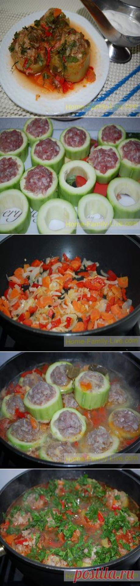 Кабачки фаршированные - Кулинарные рецепты