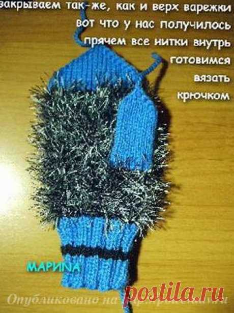Ежики - варежки спицами для детей (описание) | Укрась свой мир!