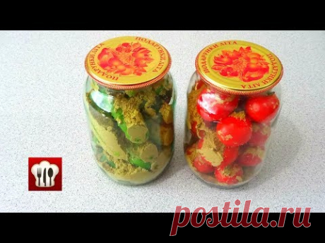 Эксперимент : Свежие огурцы и помидоры на зиму