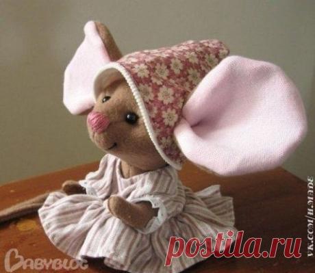 Мышка-малышка: выкройка игрушки / Необычные поделки