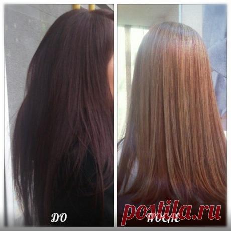 Как осветлить темные или крашеные волосы в домашних условиях