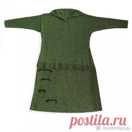 Как связать платье-тунику на вязальной машине Мне моделька большевата :)Мастер-класс написан для вязальной машины SILVER REED SK-840 . Также модель можно связать на любой однофантурной машине.Детали модели связаны лицевым вязанием.