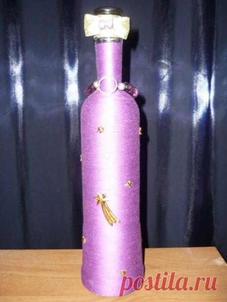 Украшение бутылок своими руками
