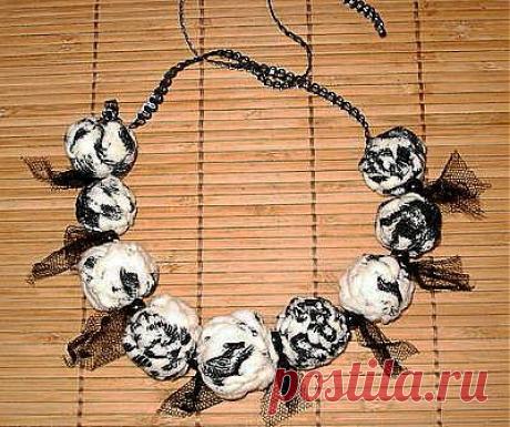Лоскутные бусы - МАСТЕРСКАЯ - Журнал "ПЯТНИЦА"