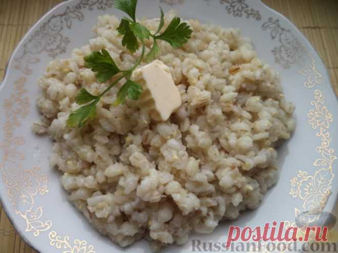 Рецепт: Каша перловая рассыпчатая на RussianFood.com