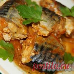Рецепт скумбрии, тушеной с морковью и луком