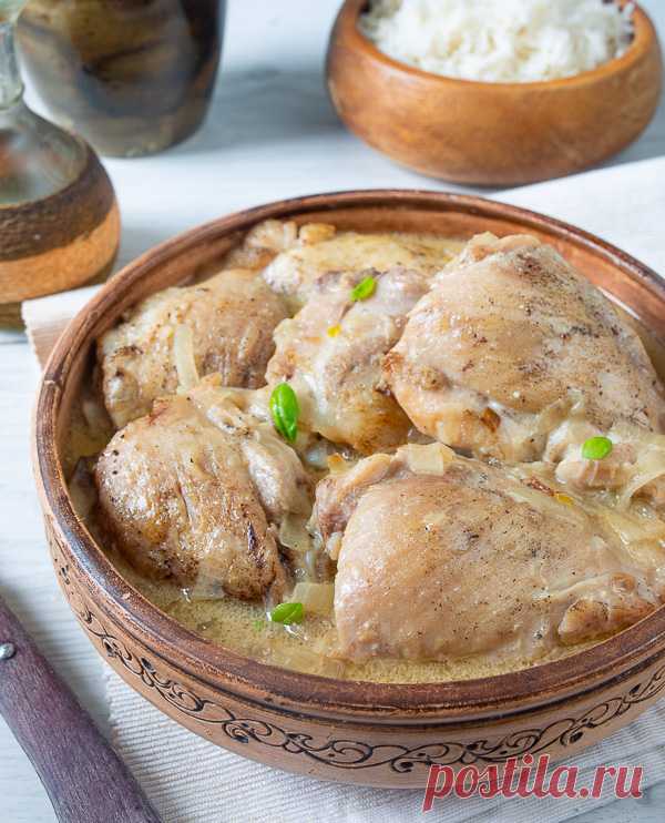 Очень нежная, сочная, окруженная ароматной подливой Курица по-Кабардински