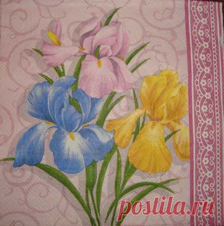 салфетки для декупажа ирисы - Поиск в Google