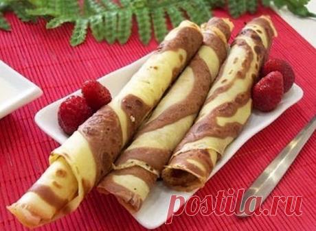 Блинчики «Зебра» | Печем и варим