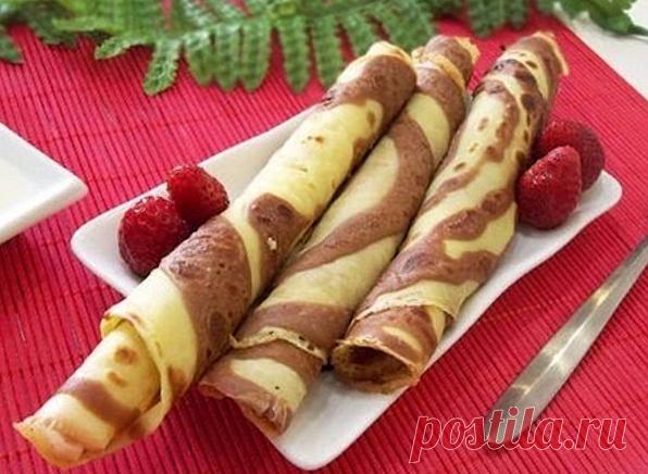 Блинчики «Зебра» | Печем и варим