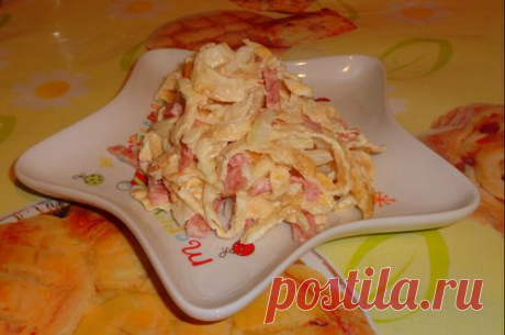 салат “Мао Цзэдун” Рецепт салата с яичными блинчиками