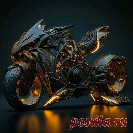 Киберпанк. Мотоцикл.