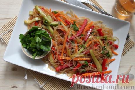 Рецепт: Корейский салат с фунчозой на RussianFood.com