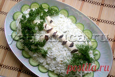 Вкусный салат с курицей и грибами - Пошаговые рецепты с фото