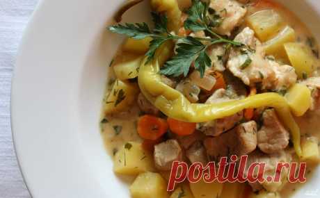 Свинина с картошкой в мультиварке - пошаговый кулинарный рецепт на Повар.ру