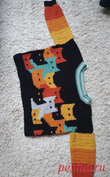PATTERN Cat Sweater Crochet | Etsy