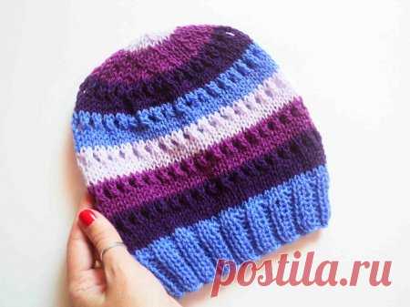 Осенняя шапка спицами » «Хомяк55» - всё о вязании спицами и крючком