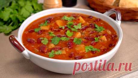 Фасолевый ШЕЧАМАДЫ - необыкновенно вкусный грузинский суп за 35 минут.  Рецепт от Всегда Вкусно! ШЕЧАМАДЫ - невероятно вкусный грузинский суп из красной фасоли. Вы можете приготовить его с уже готовой консервированной фасолью или из обычной сухой фасоли....