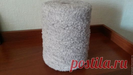 Купить Итальянская пряжа от FILITALI букле из альпаки серая, белая - серый, дымчатый, букле