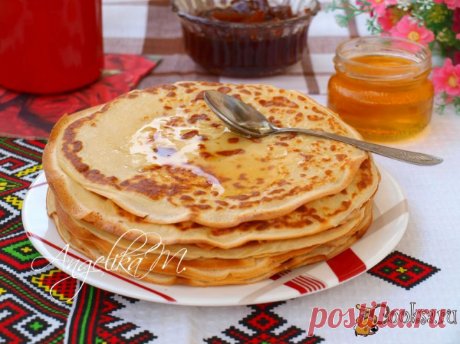 Блинчики на ряженке.