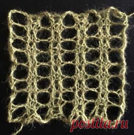 Трехрядная сетка: свободная вязальная строчка - String Geekery