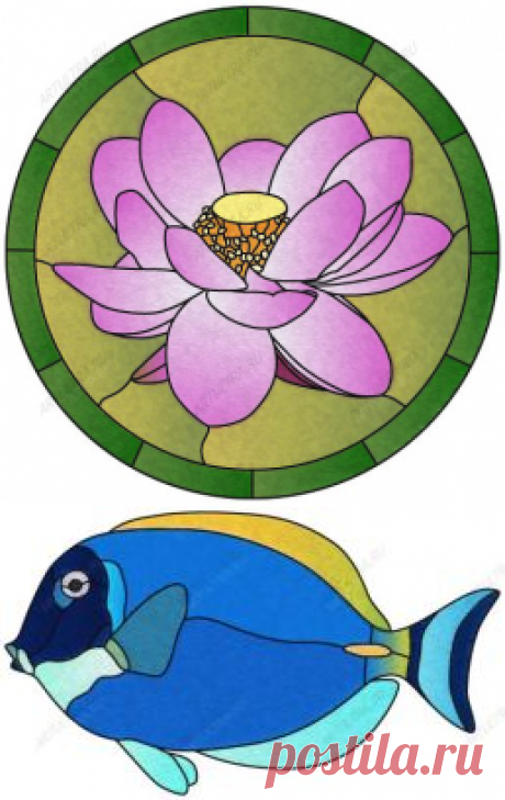 Рисунки для витражей, можно  в формате jpg, gif, pdf и eye