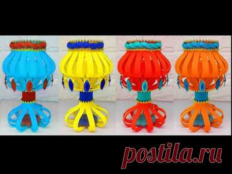 Daur ulang botol bekas menjadi vas bunga || flower vase from plastic bottle || Flower vase DIY