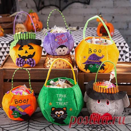 Children Halloween Style Pattern Casual Go Out Candy Sugar Carry Bag Handbag - US$9.99
