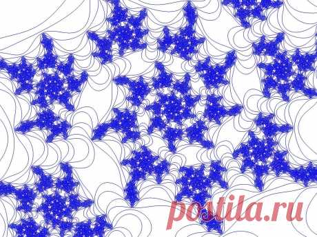 Фрактальное кружево.  ---   Blauer Fractal Spitze  Kostenloses Stock Bild HD - Public Domain Pictures