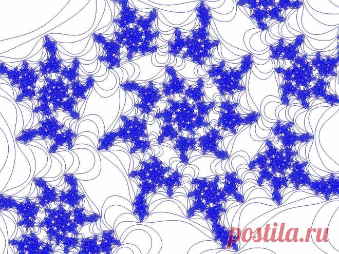 Фрактальное кружево.  ---   Blauer Fractal Spitze  Kostenloses Stock Bild HD - Public Domain Pictures