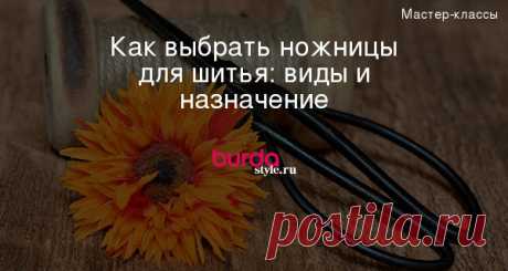 Как выбрать ножницы для шитья: виды и назначение
