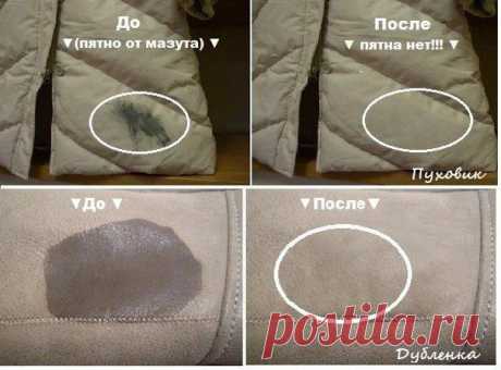 Как очистить пятно на дубленке, шубке и пуховике! | Мамам, женщинам, бабушкам и очень любознательным.