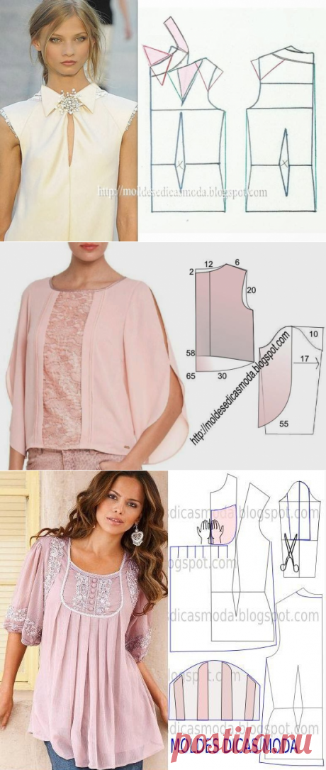 Красивые блузки: моделирование — Сделай сам, идеи для творчества - DIY Ideas