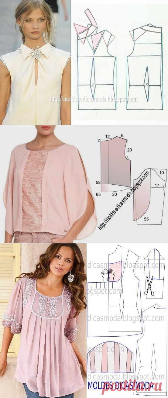 Красивые блузки: моделирование — Сделай сам, идеи для творчества - DIY Ideas