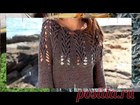 Оригинальный Узор крючком для платья с круглой кокеткой