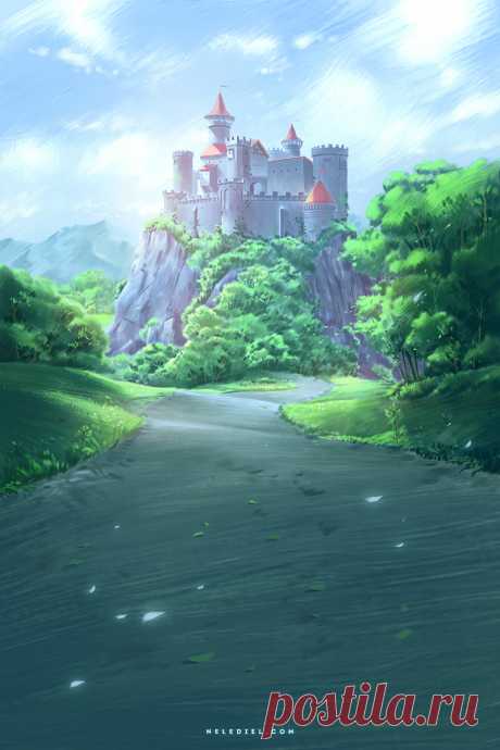Peaceful Castle by Nele-Diel on DeviantArt